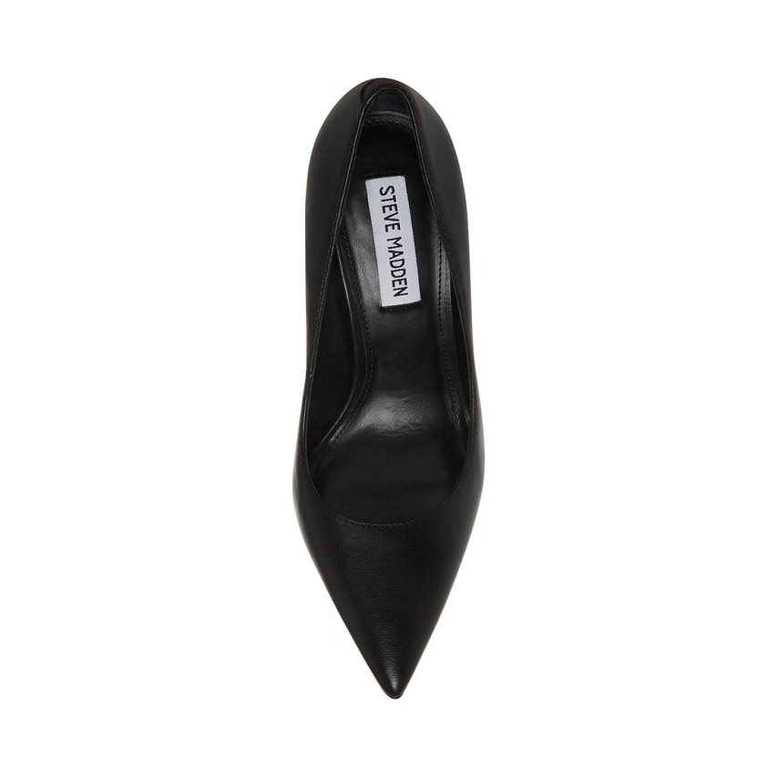 Tacones Steve Madden Evelyn Cuero Mujer Negras | ES ZP28E9